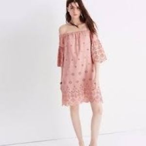 Madewell Eyelet Off The Shoulder Dress